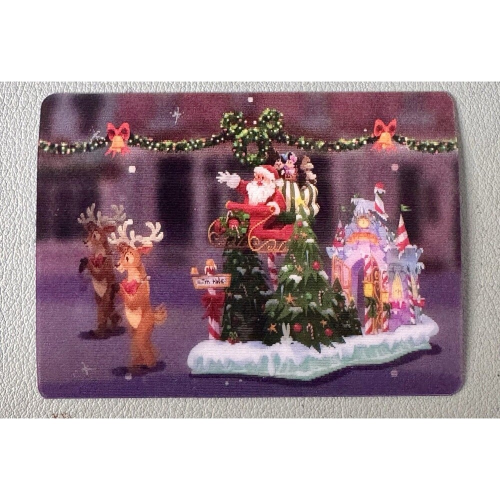 Disneyland 30 Years Christmas Fantasy Parade Magic Key Lenticular Card #4